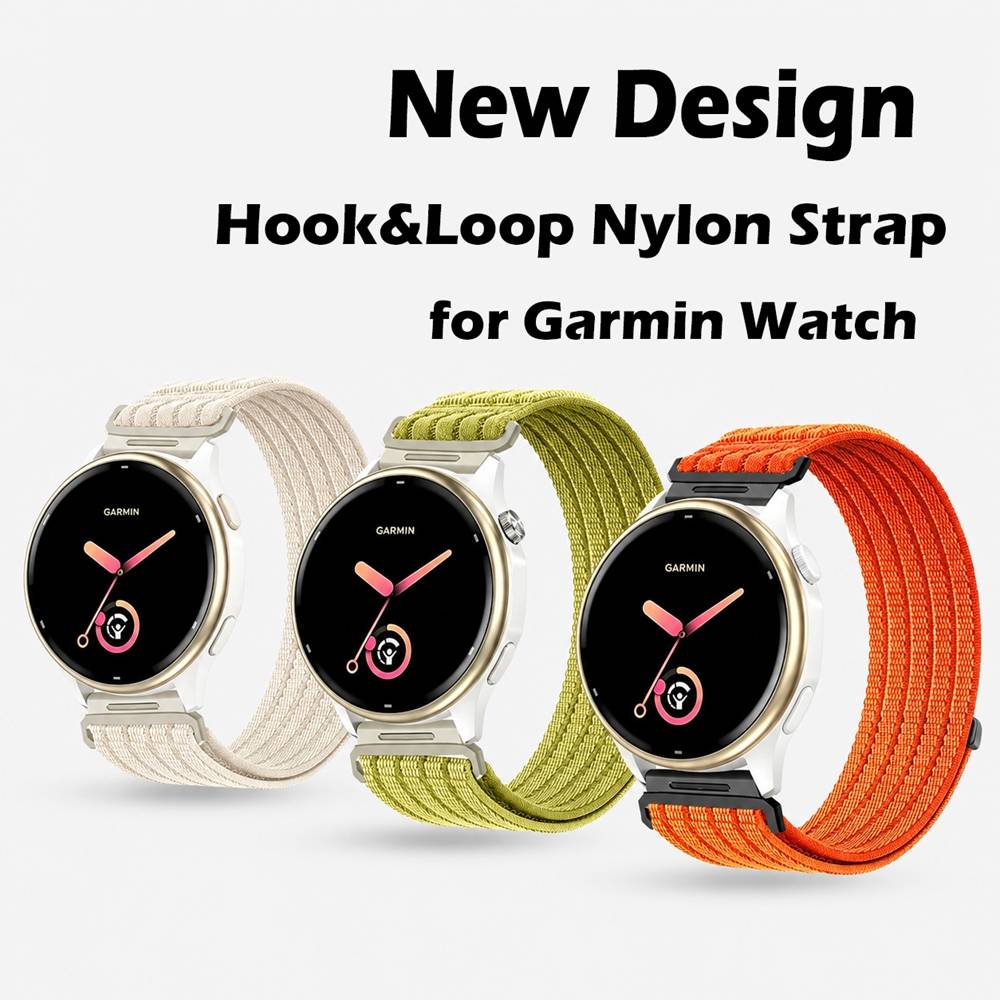 18mm 20mm 22mm Nylon Strap For Garmin Vivoactive 3 4 4s 5 6 Band Watch Venu 2 2s 3s SQ Bracelet Venu 4 41mm 45mm Forerunner265
