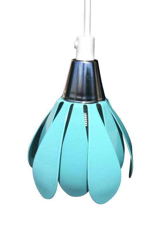 Fönsterlampa Krokus Turkos. Eklunds Metall