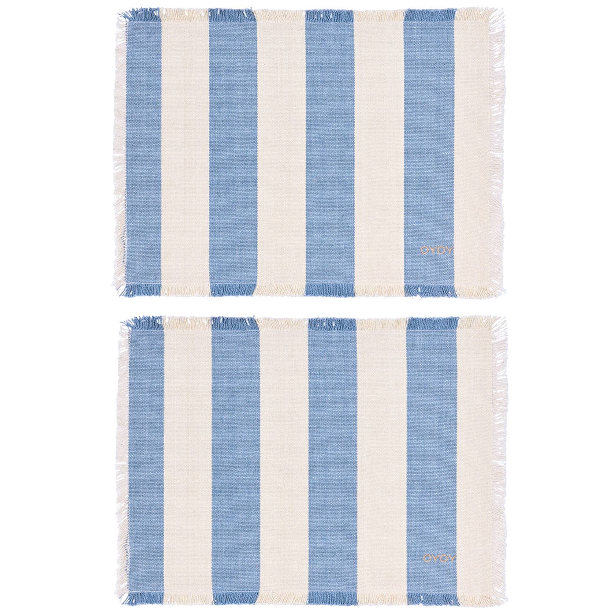 Oyoy living design Toppu bordstablett 2-pack, blå - BlåOff white