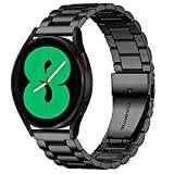Issinlky Band för Samsung Galaxy Watch 7/FE/6/5/4 40mm 44mm, 20mm metallband i rostfritt stål för Galaxy Watch 6 Classic/4 Classic/Watch 5 Pro/Watch 3 41mm/Active 2/Active 40MM/Galaxy Watch 42mm