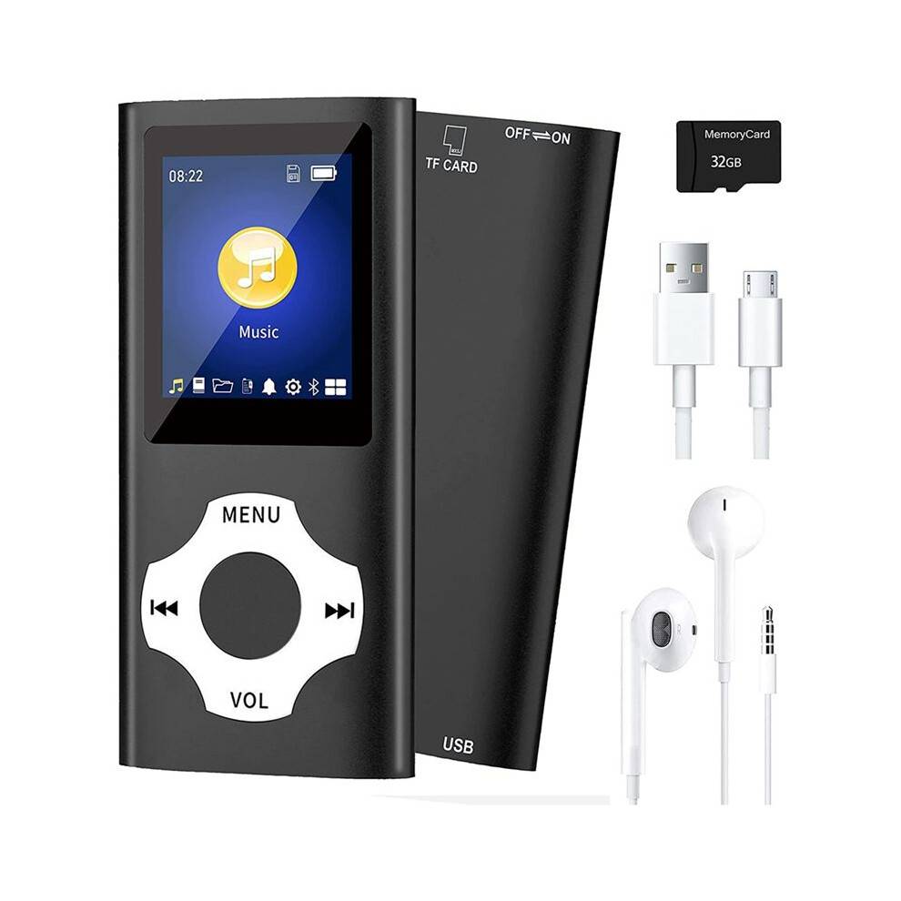 MP3 Music Player with 5.0,Portable HiFi Music Player /Video/Photo Viewer/E-Book Player for Kids(Black)