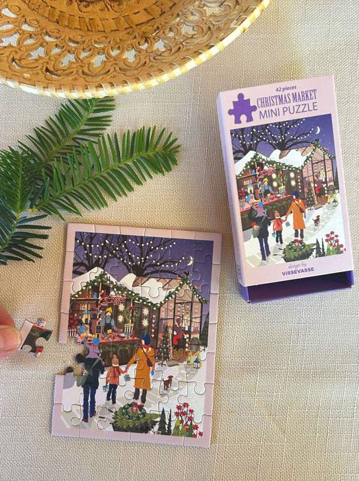 Mini puslespil – Christmas market