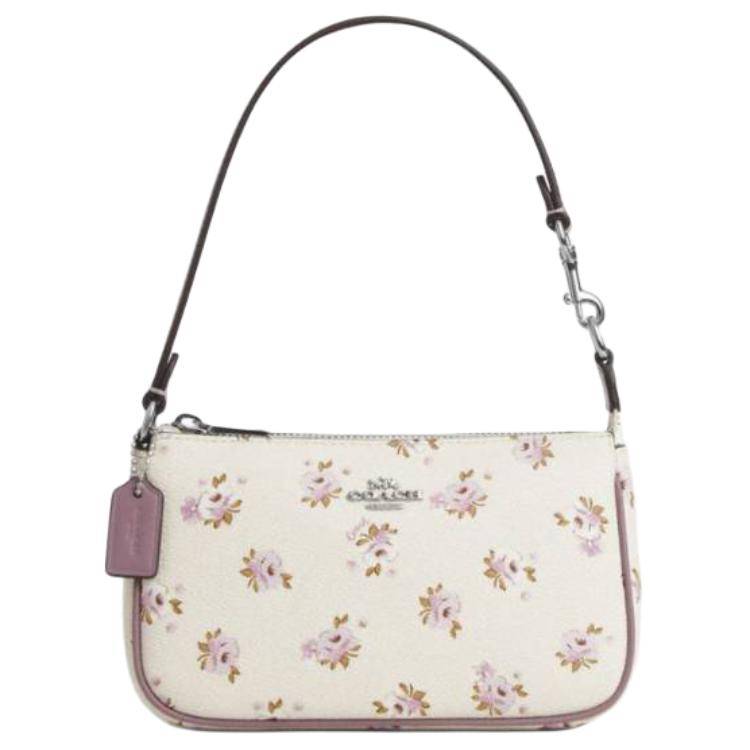 Coach 19 Printed Design Coated Canvas Tote Bag Small Women tote bags Chalk CAL24-SVCAH Basic Set (Bag+Dust Bag)