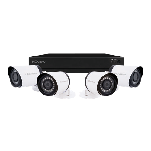 ESP 8 Channel Full HD 8TB CCTV System, 4 White Bullet Cameras.
