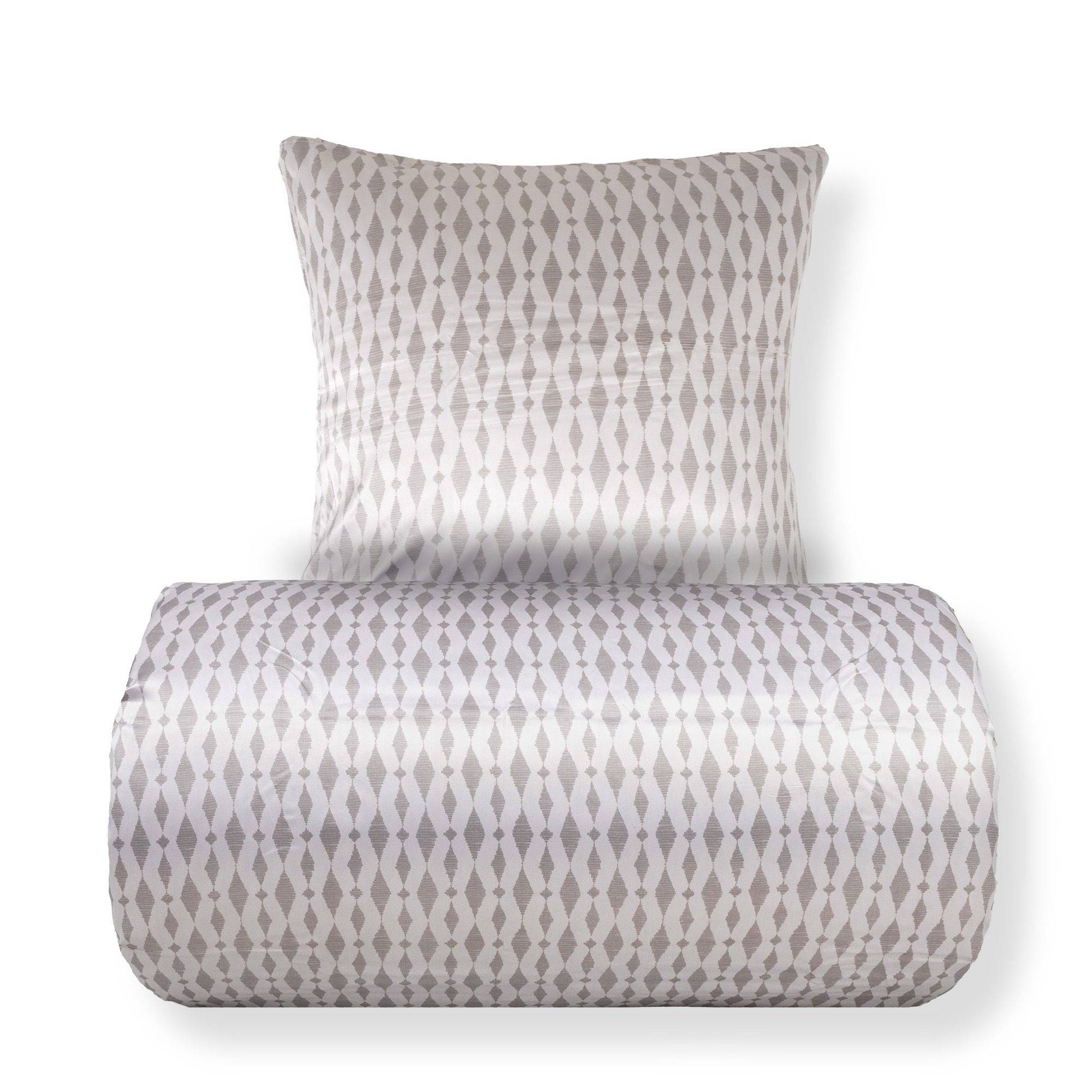 Sengetøj - Satin - Sandfarvet mønster design