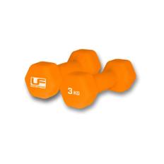 Hex Dumbells Neoprene Covered (2 x 3KG) - ORANGE / 2X3Kg