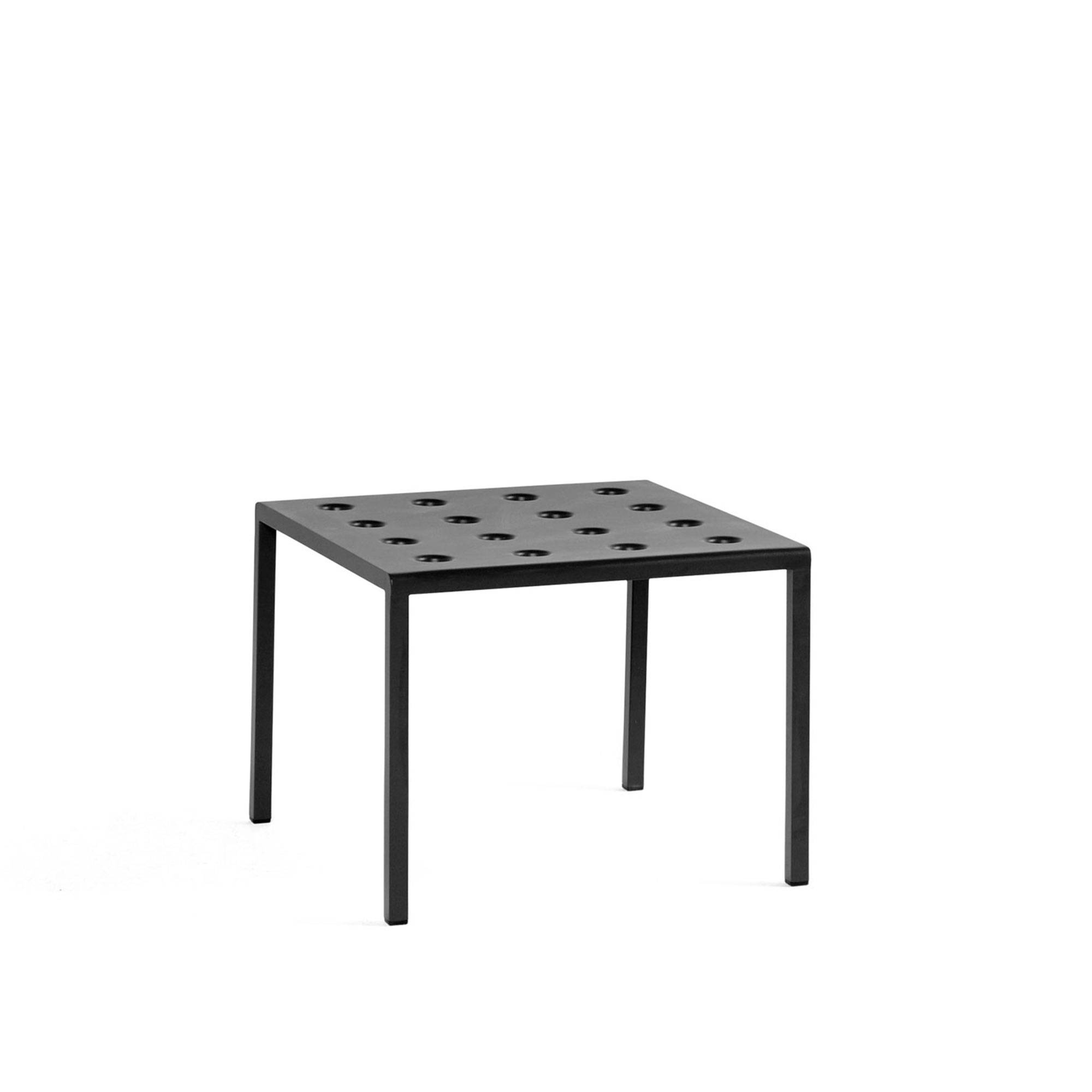 HAY - Balcony Low Table L51xW51xH38 - Anthracite - Småbord & Sidobord utomhus - Ronan & Erwan Bouroullec - Svart - Metall