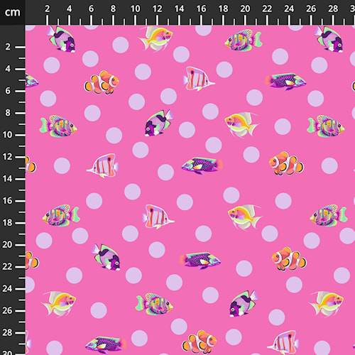 Tula Pink - Floral reef, "SCHOOL CROSSING".