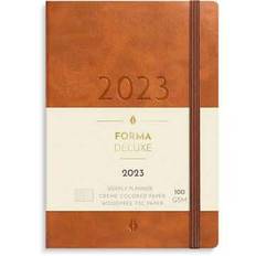 Almanacka Burde Liten Vecko Forma Deluxe 2025 Brun A6