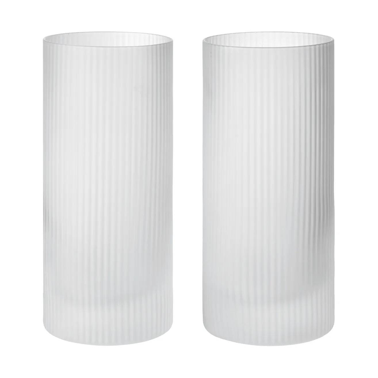 Ferm Living Ripple Highball glas 48 cl 2-pack Clear