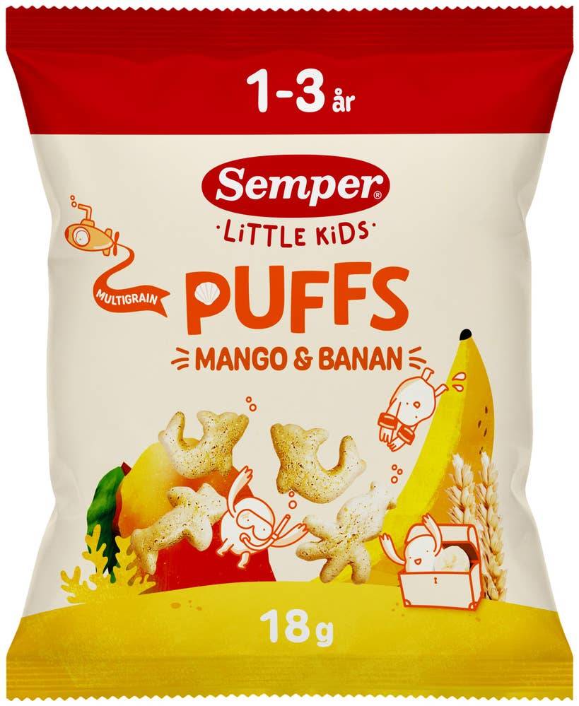 Multigrain Puffs Mango & Banan EKO 1-3År