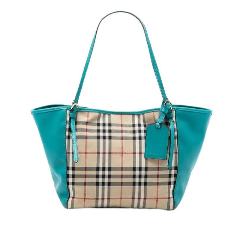 Burberry Vintage Pre-owned Canterbury Tote - Vintage - Dame - Flerfarvet - ONE SIZE - Læder
