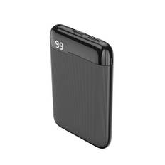 Setty Powerbank display - 5000 mAh 5V - Sort