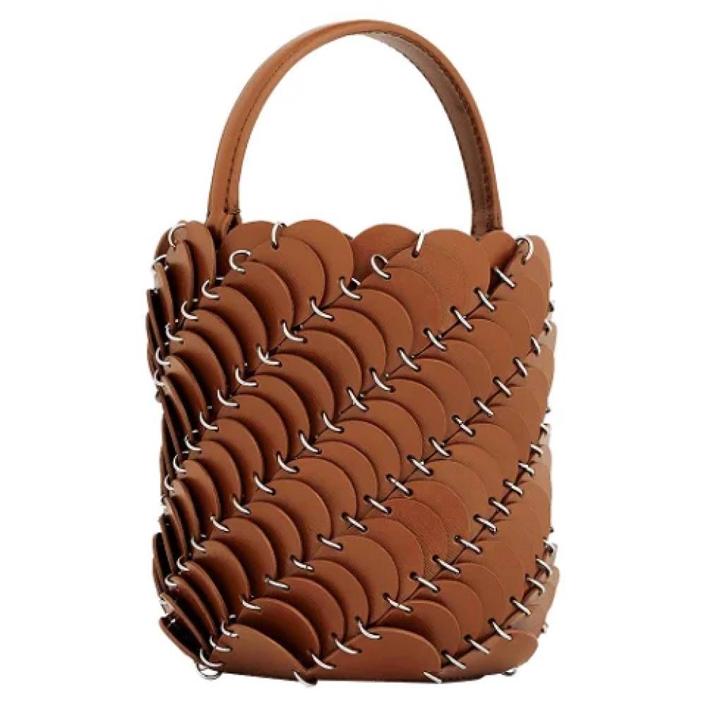 Rabanne Panelled Small Bucket Bag - Tasker - Dame - Brun - ONE SIZE -