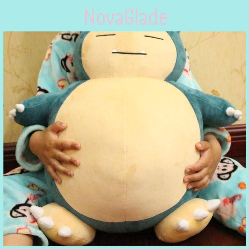 Stor Jumbo Pokémon Snorlax Plushie 30 cm Mjuk och Bedårande Kabigon Kudde Kudde