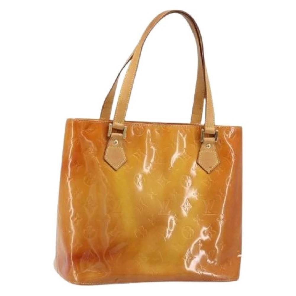Louis Vuitton Vintage Pre-owned Vintage Patent Leather Hand Bag - Vintage - Dame - Orange - ONE SIZE - Læder