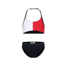 Tommy Hilfiger Junior - Hilfiger Flag bikini med halterneck - barn - polyamid/Elastan - 10 - Vit