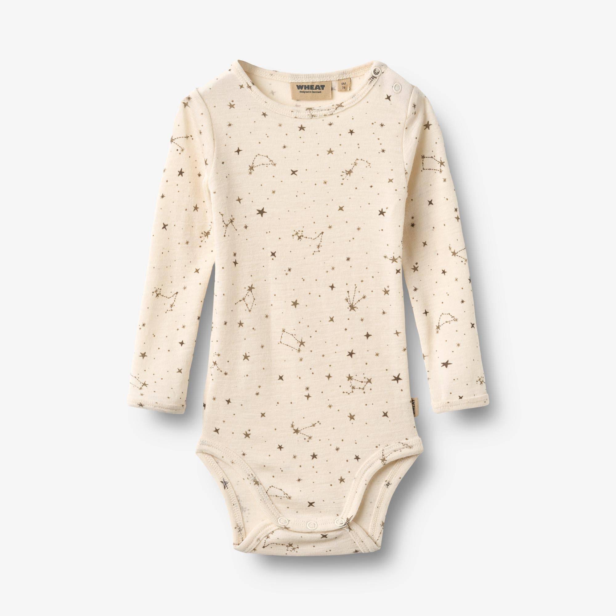 WHEAT® - Wool Body L/S Lucca - eggshell stars - Str 92.