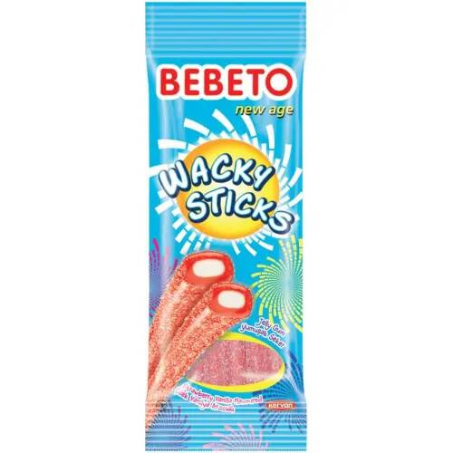 Bebeto Wacky Sticks Strawberry Vanilla 75g