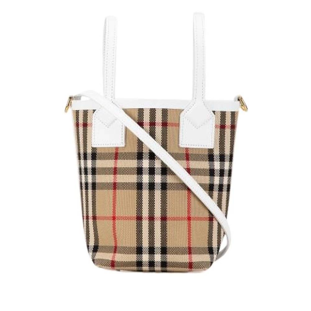 Burberry Vintage Pre-owned The London Shoulder Bag - Vintage - Dame - Beige - ONE SIZE - Uld