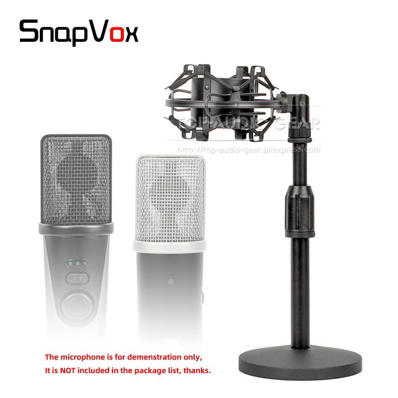 Stationär spindelchockmonterad mikrofonupphängningshållare för apogee mic + mic + plus 96k 96 k usb inspelningsfäste mic stativ