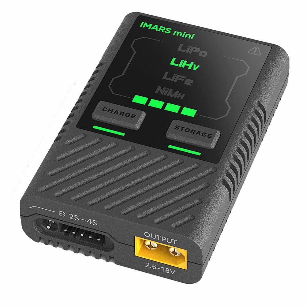 Gens Ace IMARS Mini G-Tech 60W RC Batteriladdare för 2-4S LiPo-batteri