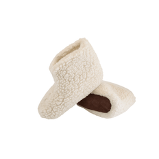 Fluffy Uldstøvle (100% ren uld) - Model Hvid - Dansk Design fra SHUS (Størrelse: 43)