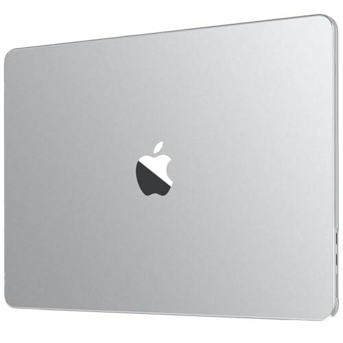 Soonjet Fodral kompatibelt med MacBook Air 13-tums M4/M3/M2 (A3240, A3113, A2681) 2024–2022, robust och hållbart genomskinligt skyddsfodral för Macbook Air 13,6 tum hårt fodral - matt genomskinligt