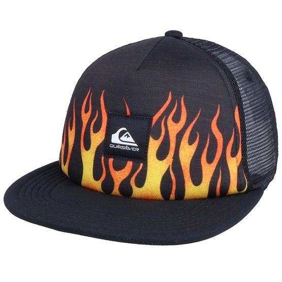 Quiksilver - Svart trucker Keps - Kids Migrant Patterns Black Trucker @ Hatstore
