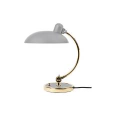 KAISER idell™ 6631-T Luxus Table Lamp, easy grey/brass