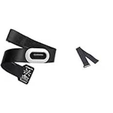 Garmin HRM-Pro Plus, pulsband & Garmin Unisex – Vuxen pulsbröstbältesförlängning – 32,5 cm förlängningsrem, passar pro dubbel, run, badm, HRM-Tri. Totalt upp till 142 cm bröstremlängd, svart, M