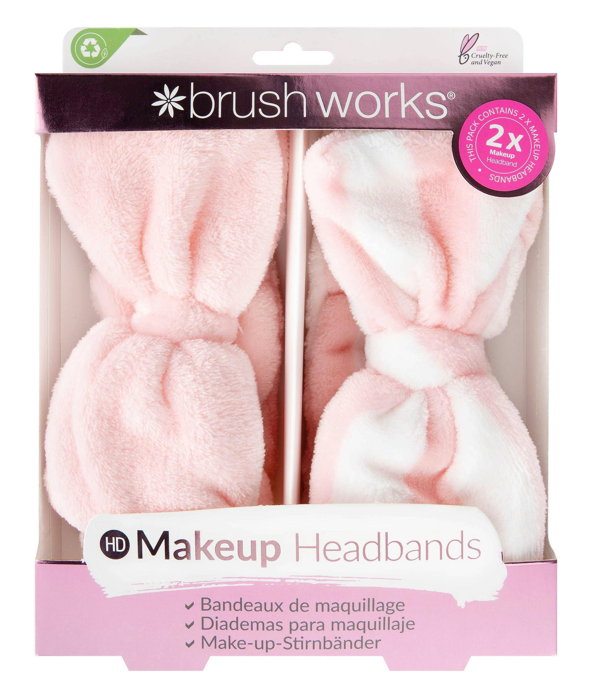 brushworks Makeup Headbands 2 st