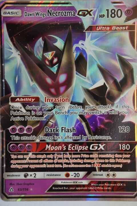 Pokémon Dawn Wings Necrozma GX 63/156 - Pokemon kort - Pocket Monster.