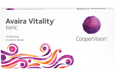Avaira Vitality toric (6 linser): -2.00, -1.25, 10