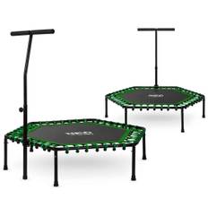 Fitness Trampolin med Handtag 127 cm Neo-Sport - Sexkantig Grön