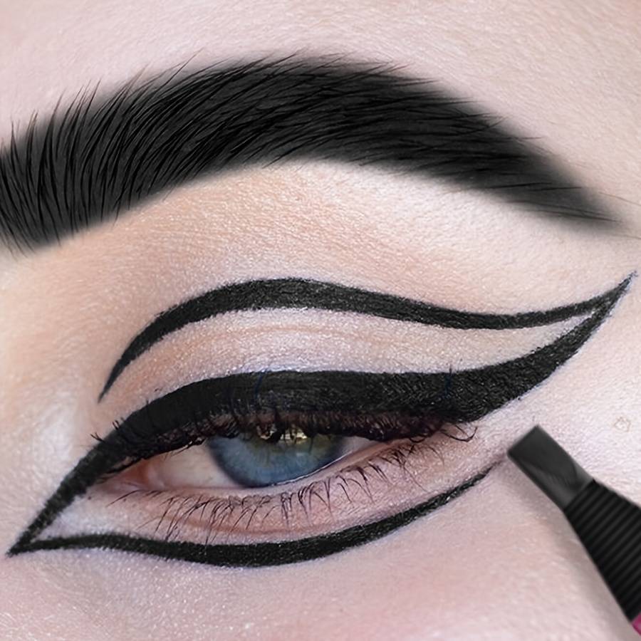 Waterproof, , With Brush, Eyebrow Pencil, Eyeliner