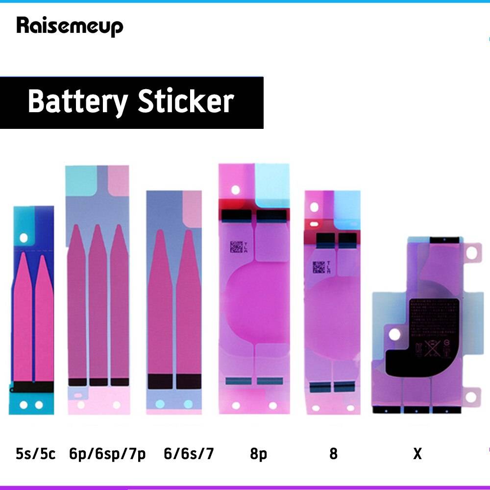 Batteri självhäftande klistermärke för iphone x 6 6s 7 8 plus 3m dubbel tejp pull trip lim reservdelar till iphone 5 5c 5s 4 4s film - För iphone 4 4s 5