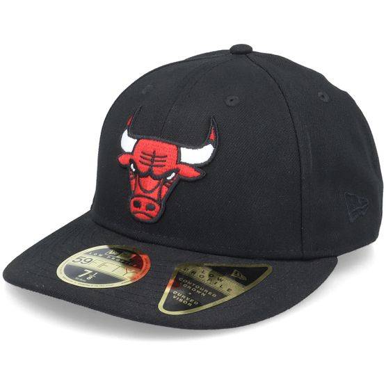 New Era - NBA Svart fitted Keps - Chicago Bulls Team Classic Low Profile 59Fifty Black Fitted @ Hatstore
