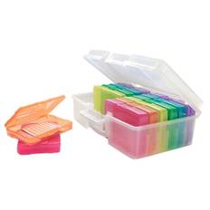 Opbevaringstaske, 38×24,5×13 cm, med 12 mindre kasser a 15×10×2,7 cm