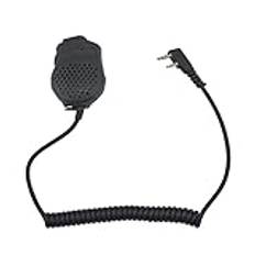 YESEFVXVT Dubbel -Ptet Fjärrhandtag Mic Mikrofon for UV-82, UV-82HX, BF-888S, BF-UV5R, BF-UVB2 Plus UV-5R Passar till Baofeng passform for Pofoung Högtalarmikrofon