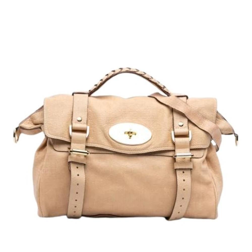 Mulberry Pre-owned Pre-owned Alexa Håndtaske - Vintage - Dame - Beige - ONE SIZE - Uld