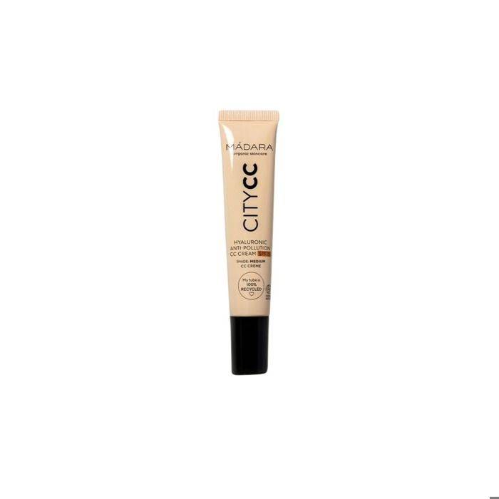 CC crème anti-pollution - MADARA - City CC - SPF15 - Acide hyaluronique - Teinte medium