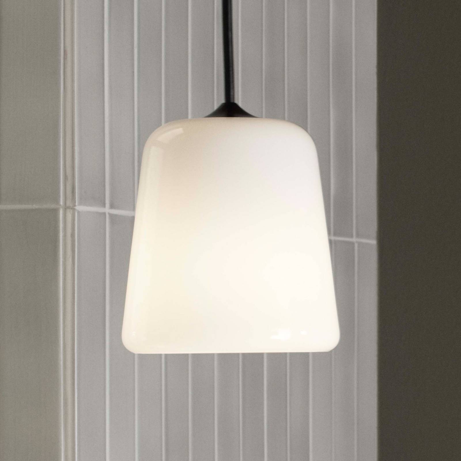 New Works Design pendellampa Material Edition, dimbar, Vitt / opal, Vardagsrum / matsal, Glas, Design, Pendellampa