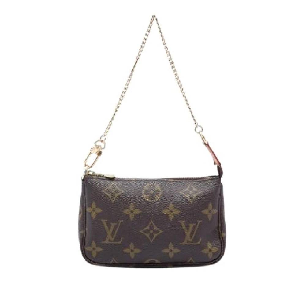 Louis Vuitton Vintage Pre-owned Mini Pochette Accessoires - Vintage - Dame - Brun - ONE SIZE - Uld