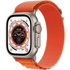 Apple Watch Ultra 2 (2023) | GPS + Cellular | silver | Alpine Loop orange Medium