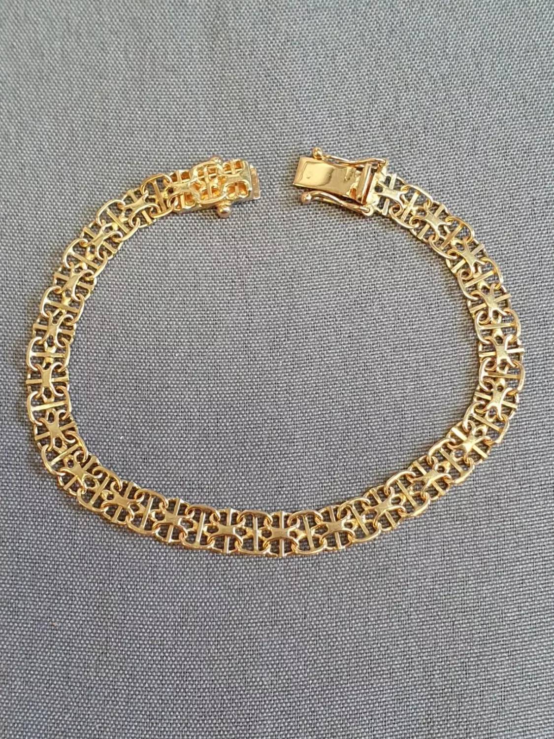 X-länk armband med stav 01-XSTAV111
