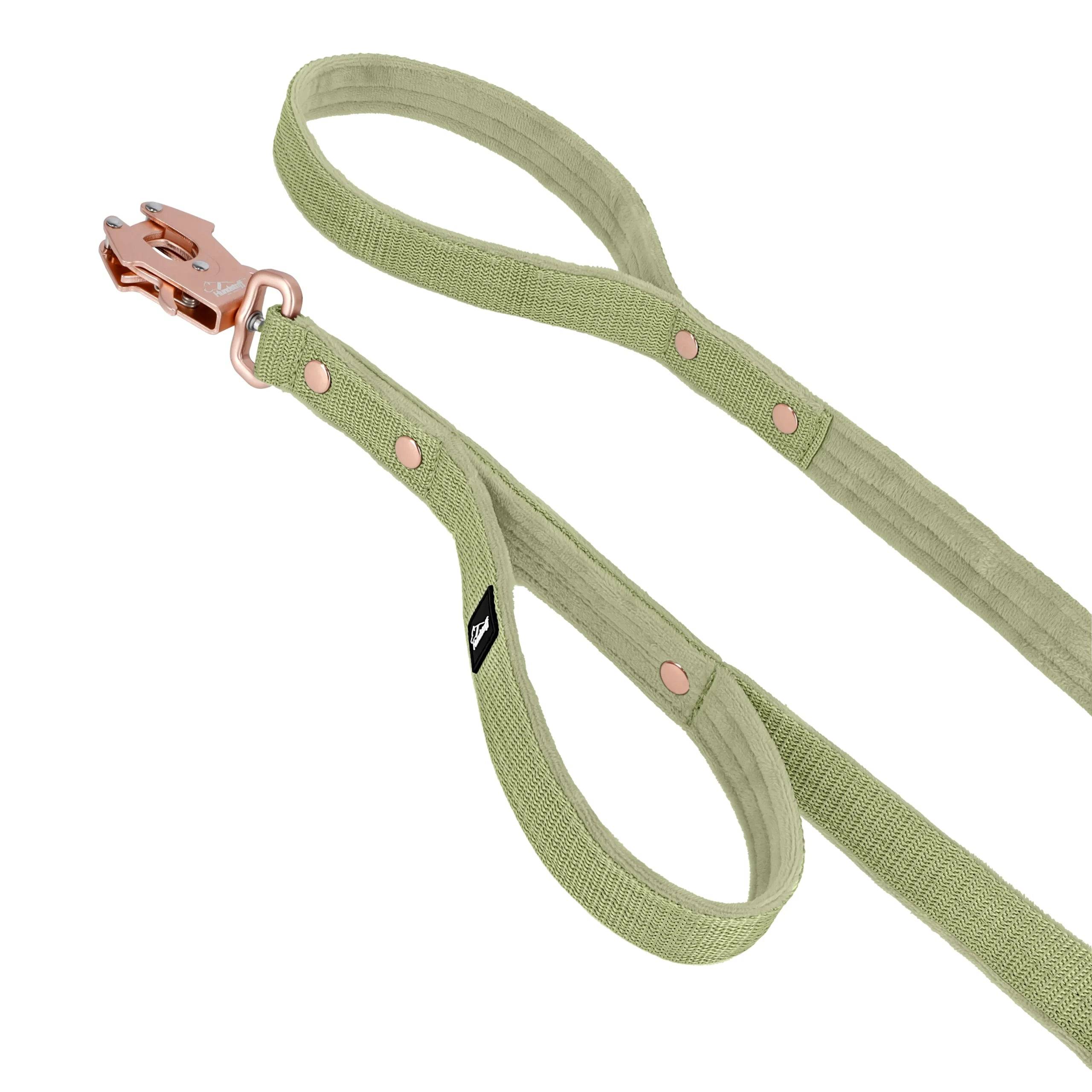 Guard Leash Rose Edition Olive Green - Väktarkoppel med extra handtag - Default Title