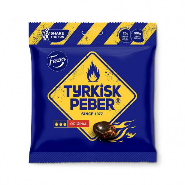 Lakritsgodis Fazer Turkisk Peppar, chilifyllning, 300 g (300g)