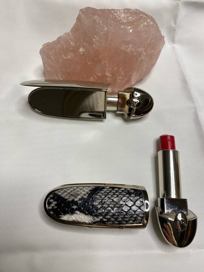 Guerlain Rouge G – Limited Snakeskin + Classic Silver Case