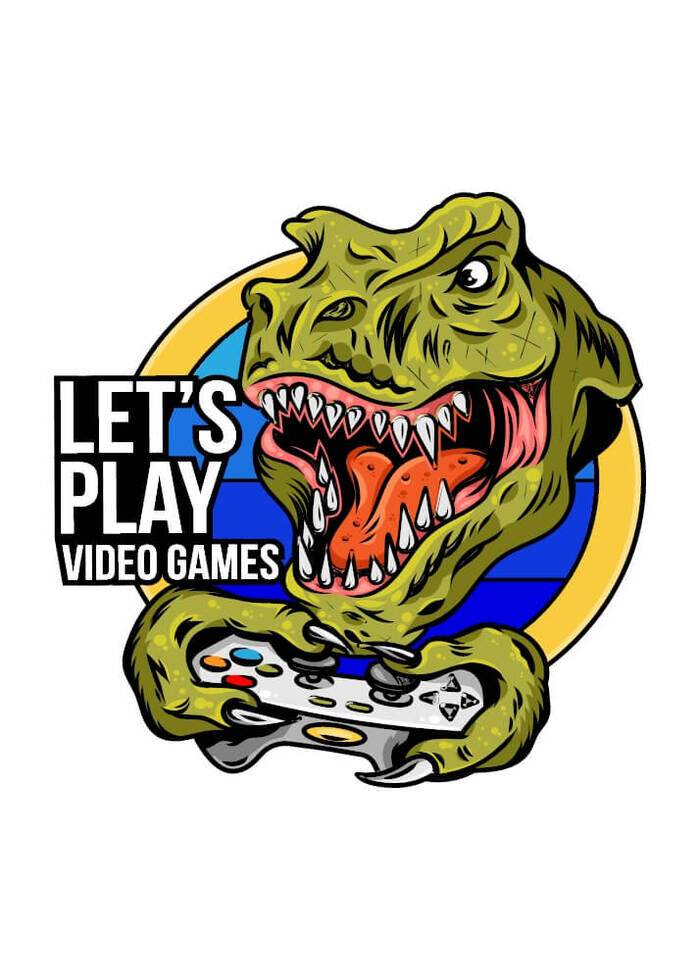 Plakat - Let´s play video games fra Walldelux.dk